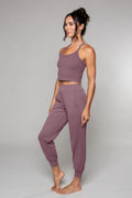 Pantalon de yoga sarouel Tula mauve