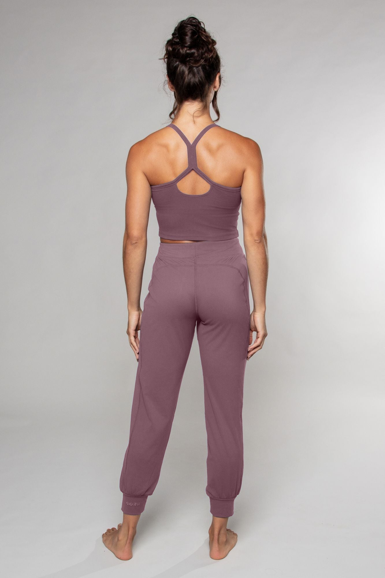 Pantalon de yoga sarouel Tula mauve
