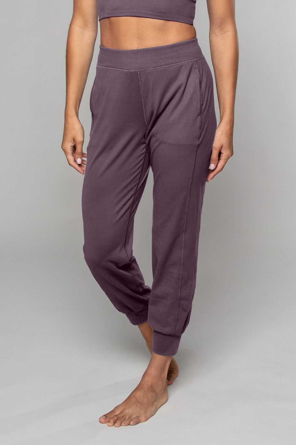 Pantalon de yoga sarouel Tula mûrier
