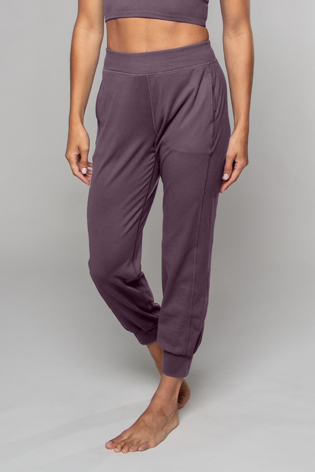 Pantalon de yoga sarouel Tula mûrier