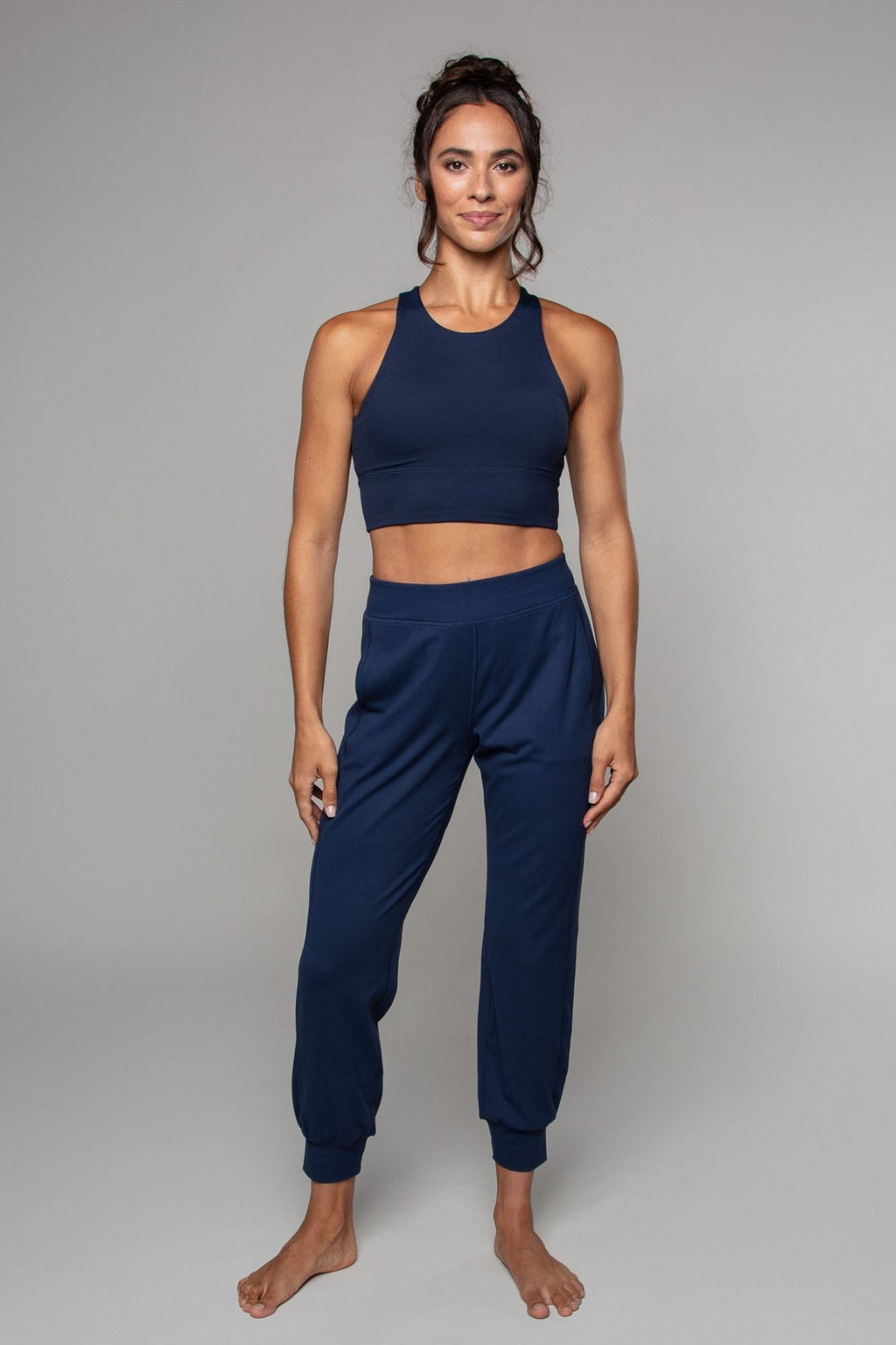Pantalon de yoga sarouel Tula marine