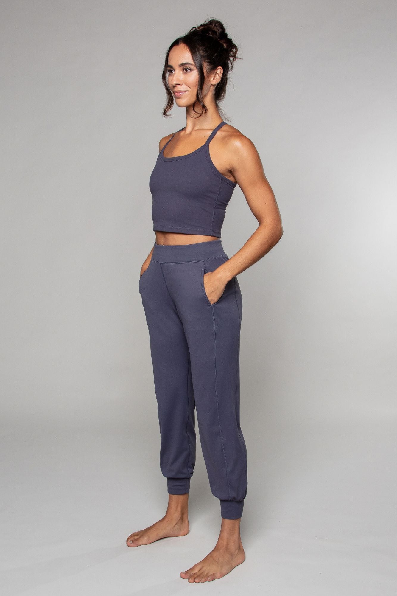 Pantalon de yoga sarouel Tula Ardoise
