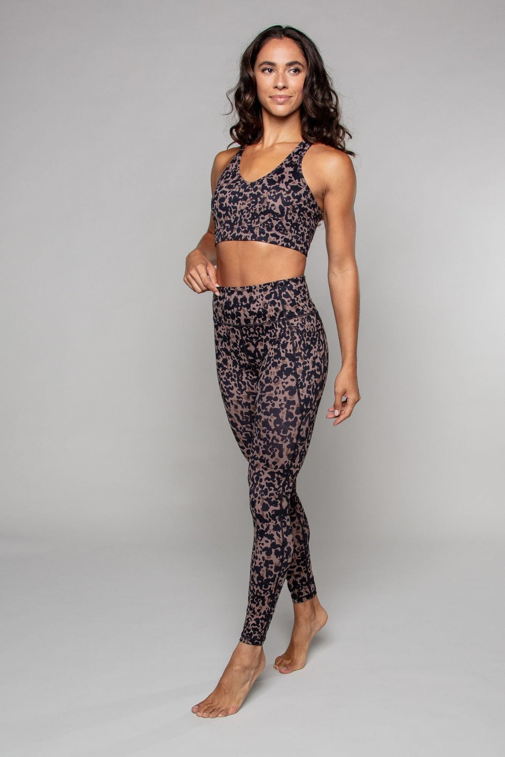 Legging à taille haute, pleine longueur, avec poches