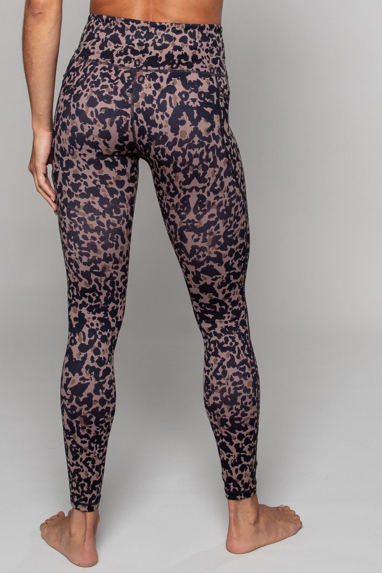 Legging à taille haute, pleine longueur, avec poches