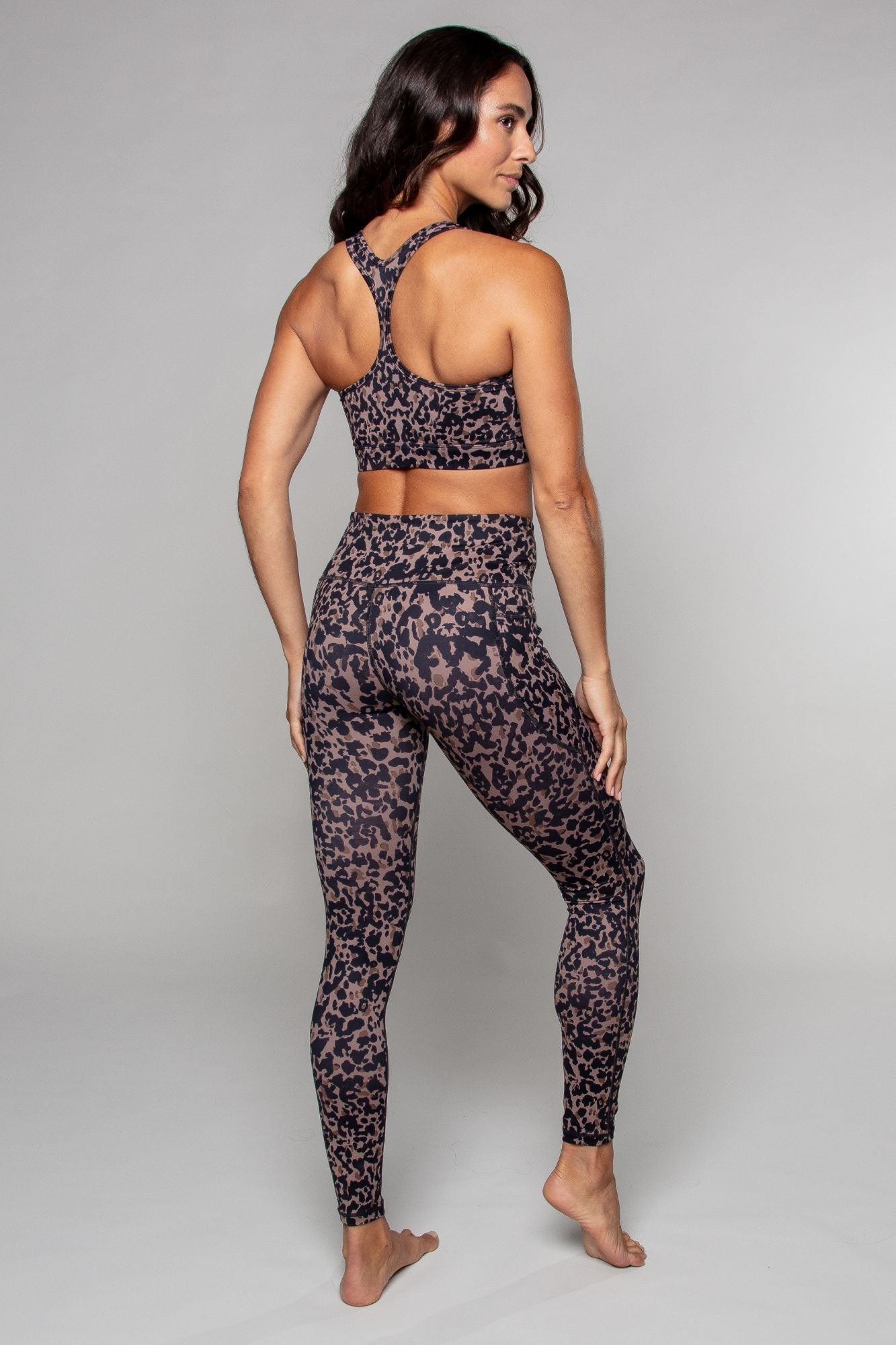 Legging à taille haute, pleine longueur, avec poches