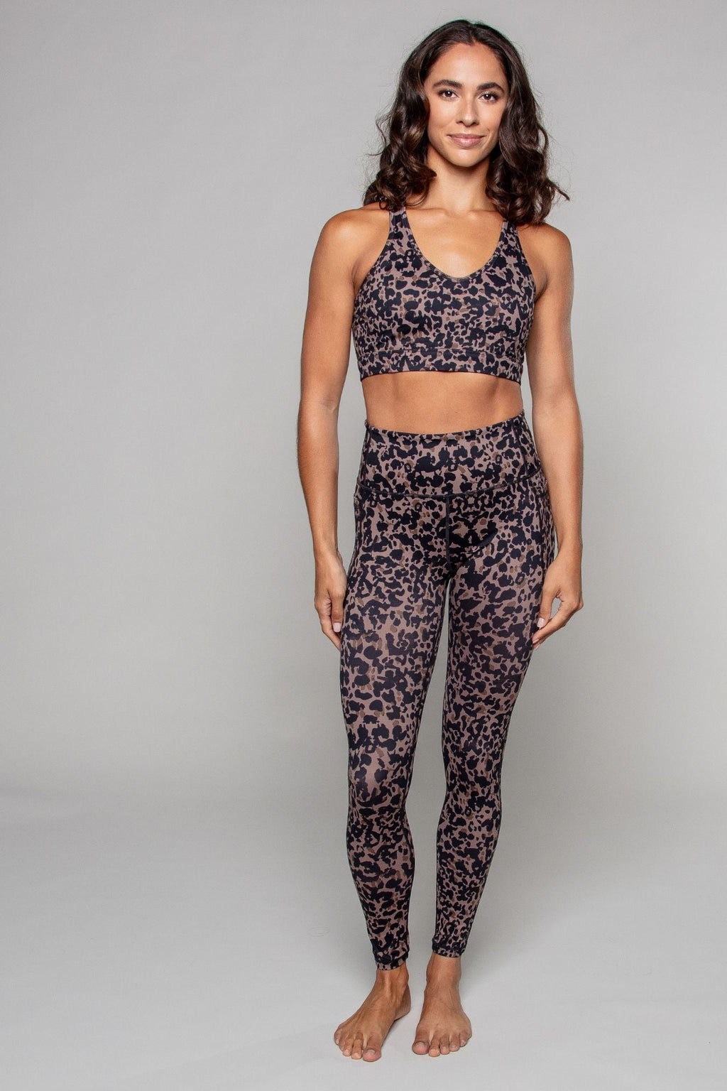 Legging à taille haute, pleine longueur, avec poches